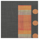 Prim Black Crow Patchwork Pompoen Thanksgiving Stof (Close Up)