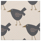 Prim Black Crows op poka-ondergrond Stof (Close Up)