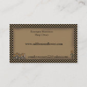 Prim Country Saltbox & Zonnebloemen Visitekaartje (Achterkant)