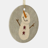 Prim Country Snowman Ornament (Rechts)