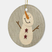 Prim Country Snowman Ornament (Links)
