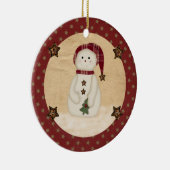 Prim Country Snowman Ornament (Rechts)