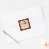 Prim Country Snowman Sticker (Envelop)