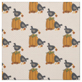 Prim Crows en Pompoenen Stof (Swatch)