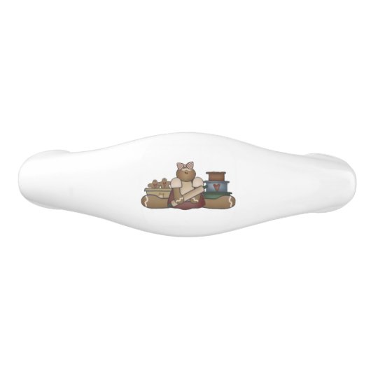 Prim Gingerbrood Baker Drawer Pull Knob Keramische Ladegreep (Voorkant)