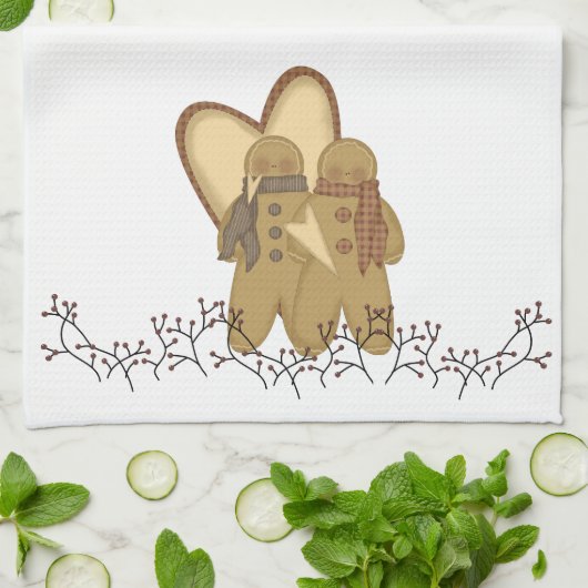 Prim Gingerbrood Friends Theedoek (Gevouwen)