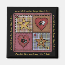Prim Patchework Quilter's Magnet