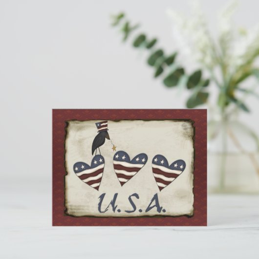 Prim Patriottisch Briefkaart (Staand voorkant)