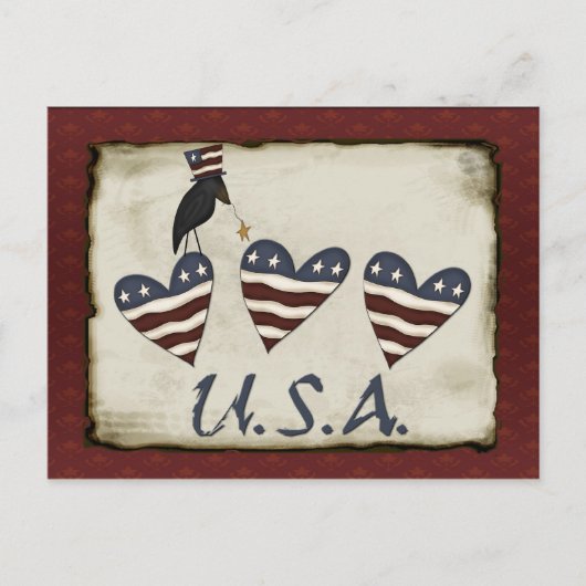 Prim Patriottisch Briefkaart (Voorkant)