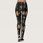 Prim Pumpkin, heks, kat | Halloween Leggings (Achterkant)