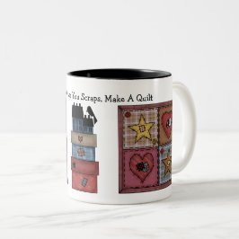 Prim Quilt Patchwork Tweekleurige Koffiemok