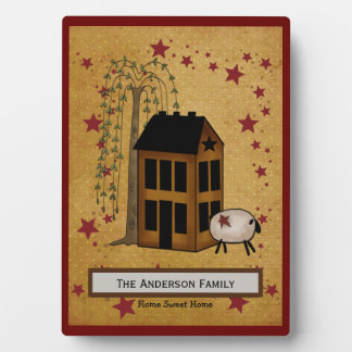 Prim Sheep and Saltbox Name Fotoplaat