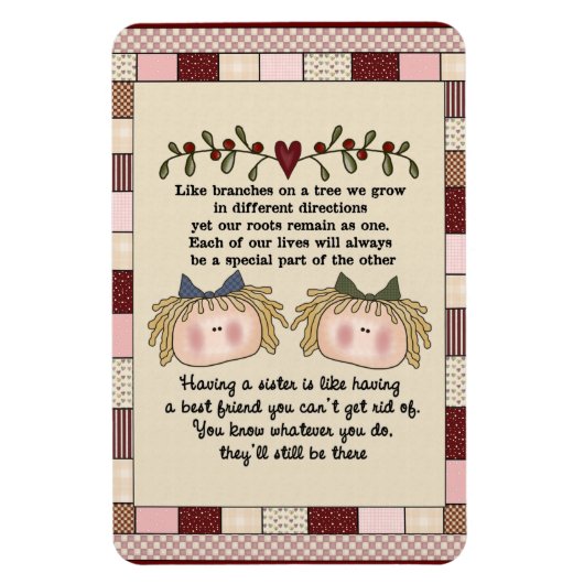 Prim Sister magnetische magneet (Verticaal)