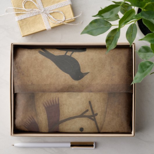 Prim Snowman and Crow Tissuepapier (Geschenk)