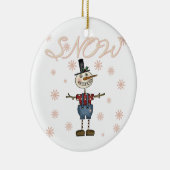 Prim Snowman Keepsake Ornament (Rechts)