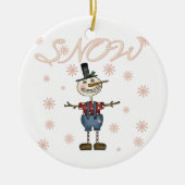 Prim Snowman Keepsake Ornament (Voorkant)
