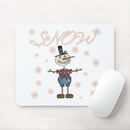 Prim Snowman T-shirts en cadeaus Muismat (Met muis)