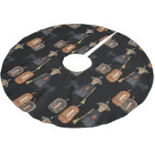 Prim Witch met Broom Halloween Kerstboom Rok (Gekanteld)
