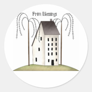 Prim zegeningen-Stickers Ronde Sticker