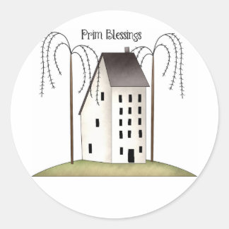 Prim zegeningen-Stickers Ronde Sticker