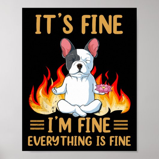 Prima - alles is in orde - French Bulldog Poster (Voorkant)