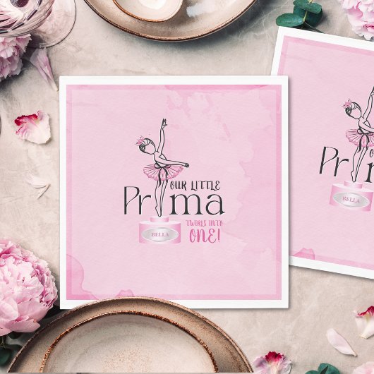 Prima Ballerina Birthday Napkin Servet