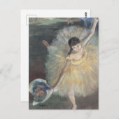 Prima Ballerina buigt op podium Edgar Degas Briefkaart (Voorkant / Achterkant)