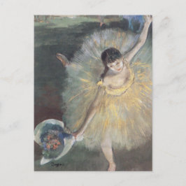 Prima Ballerina buigt op podium Edgar Degas Briefkaart