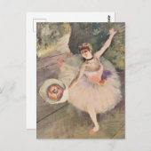 Prima Ballerina buigt op podium Edgar Degas Briefkaart (Voorkant / Achterkant)