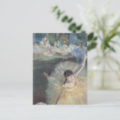 Prima Ballerina buigt op podium Edgar Degas Briefkaart (Staand voorkant)