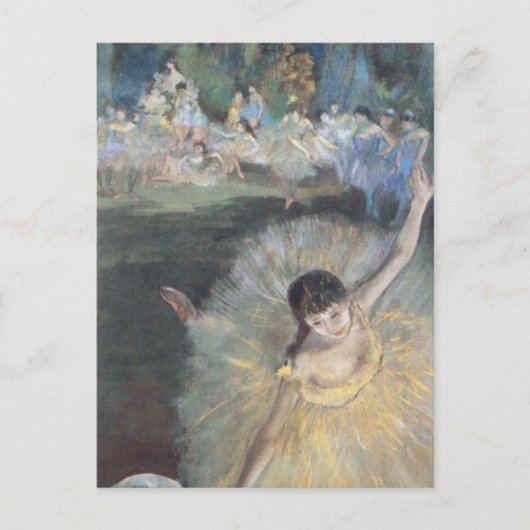 Prima Ballerina buigt op podium Edgar Degas Briefkaart (Voorkant)
