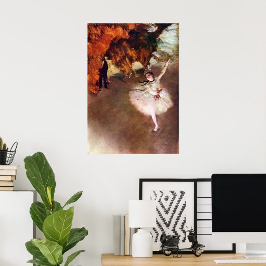 Prima Ballerina door Edgar Degas Poster (Thuiskantoor)