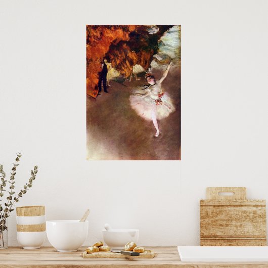 Prima Ballerina door Edgar Degas Poster (Keuken)