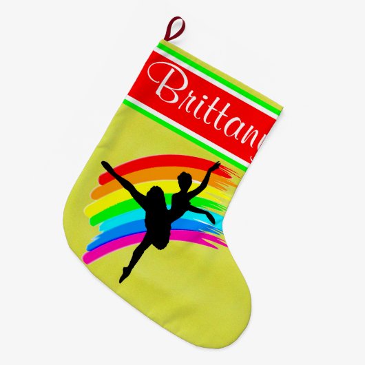 PRIMA BALLERINA GEPERSONALISEERDE VAKANTIEBESLAG GROTE KERSTSOK (Voorkant (Hangend))