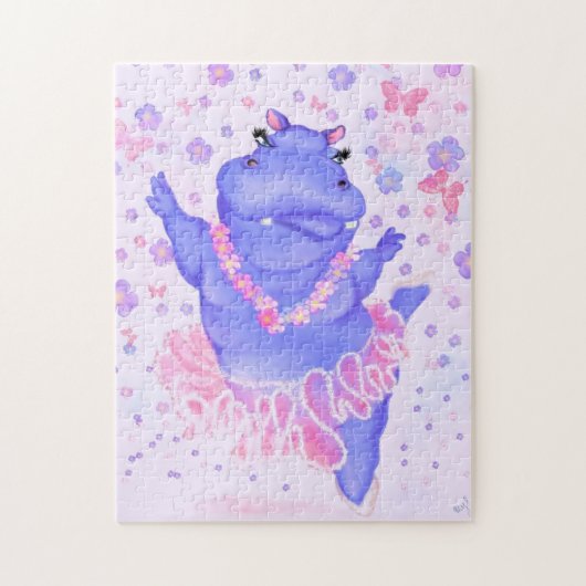 Prima Ballerina Hippo - Fun Legpuzzel (Verticaal)