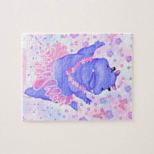 Prima Ballerina Hippo - Happy Dancer Legpuzzel (Horizontaal)
