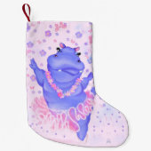 Prima Ballerina Hippo - Jouw naam toevoegen / teks Kleine Kerstsok (Voorkant)