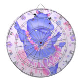 Prima Ballerina Hippo - Voeg uw Afbeelding/tekst t Dartbord (Voorkant)