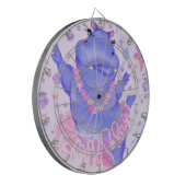 Prima Ballerina Hippo - Voeg uw Afbeelding/tekst t Dartbord (Voorkant Links)