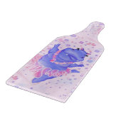 Prima Ballerina Hippo - Voeg uw Afbeelding/tekst t Snijplank (Hoek)