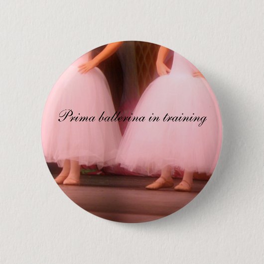 Prima ballerina in opleiding Button (Voorkant)