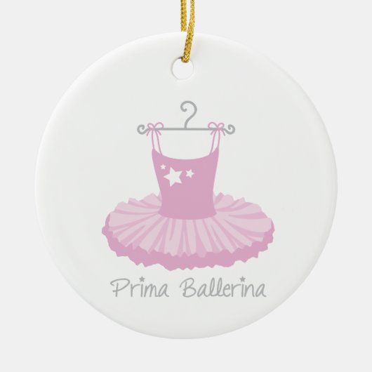 Prima Ballerina Keramisch Ornament (Voorkant)