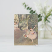 Prima Ballerina neemt een strik Edgar Degas Briefkaart (Staand voorkant)
