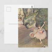 Prima Ballerina neemt een strik Edgar Degas Briefkaart (Voorkant / Achterkant)