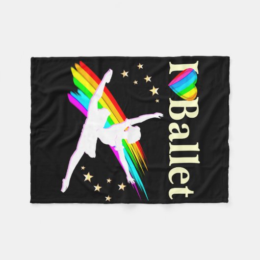  PRIMA BALLERINA ONTWERP FLEECE DEKEN (Voorkant (Horizontaal))