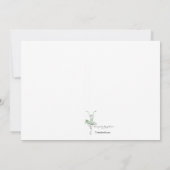 Prima Ballerina Personalized Stationery Notitiekaartje (Achterkant)