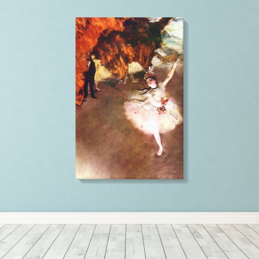 Prima Ballerina, Rosita Mauri by Edgar Degas Canvas Afdruk (Insitu (Houten vloer))