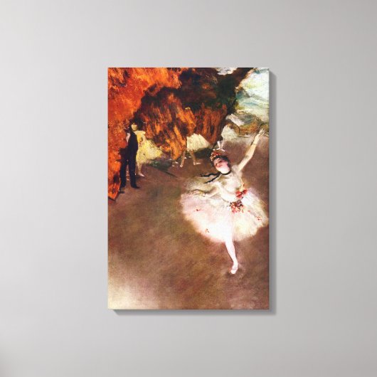 Prima Ballerina, Rosita Mauri by Edgar Degas Canvas Afdruk (Voorkant)