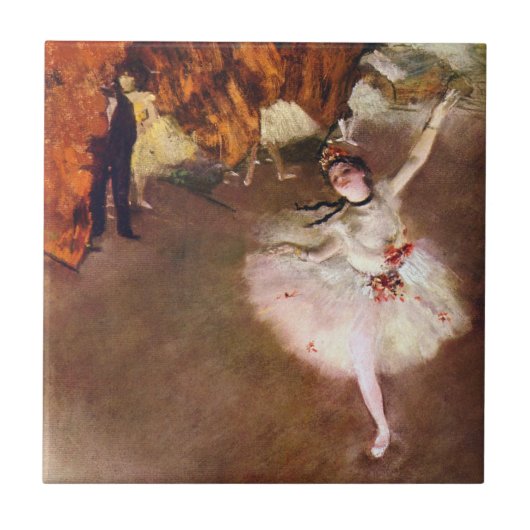Prima Ballerina, Rosita Mauri by Edgar Degas Tegeltje (Voorkant)