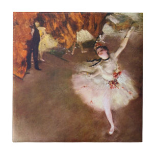 Prima Ballerina, Rosita Mauri door Edgar Degas Tegeltje